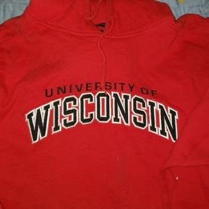 Wisconsin hooded pullover size xl